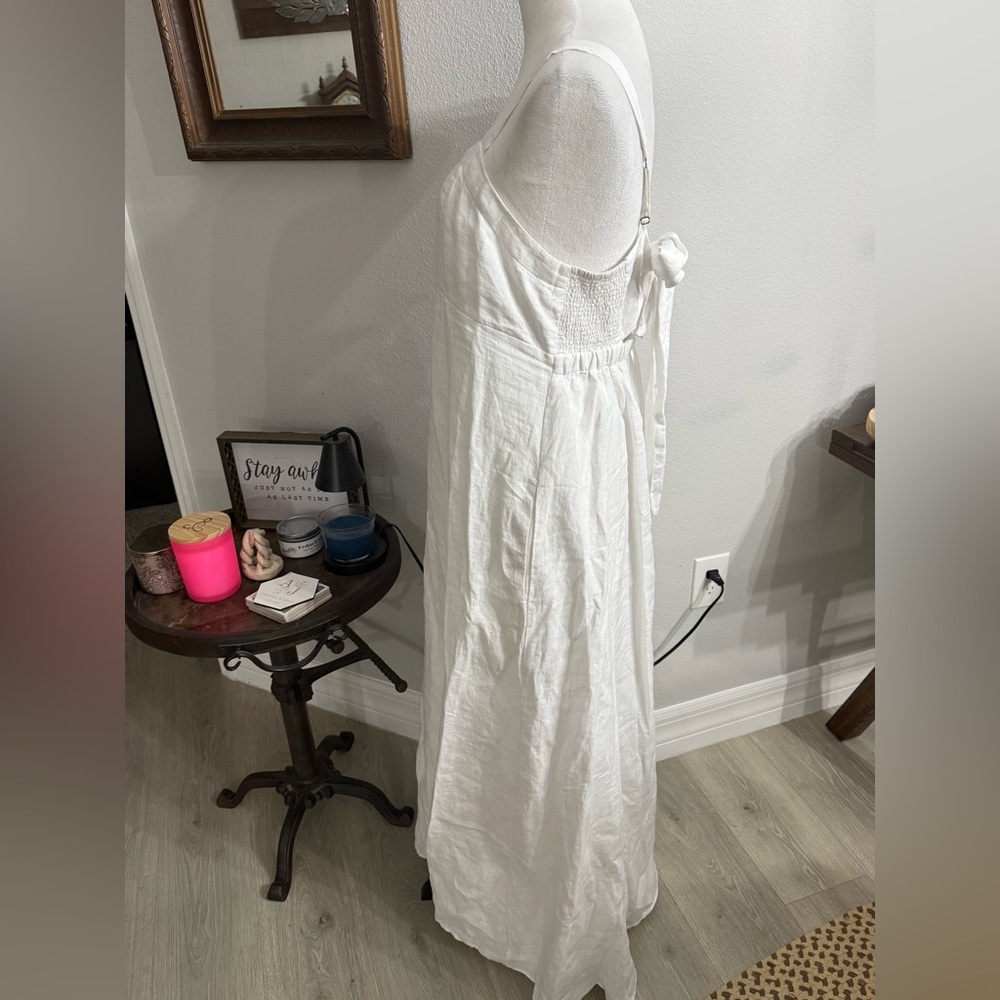 Southern Tide Leighton Linen Tie Back Maxi - Picture 3 of 10